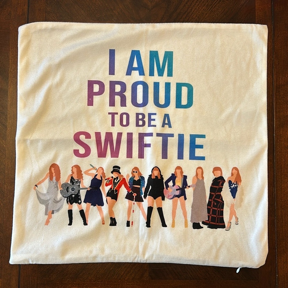 Taylor Swift “I’m Proud to be a Swiftie” Eras Tour Pillowcase